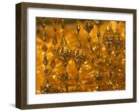 Gold Necklace on Display, the Gold Souk, Deira, Dubai, United Arab Emirates, Middle East-Amanda Hall-Framed Photographic Print