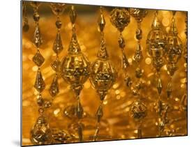 Gold Necklace on Display, the Gold Souk, Deira, Dubai, United Arab Emirates, Middle East-Amanda Hall-Mounted Photographic Print