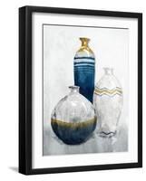 Gold Night Vessels-OnRei-Framed Art Print