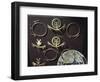 Gold Nose Rings and Earrings, Artifact Originating from Colombia-null-Framed Giclee Print
