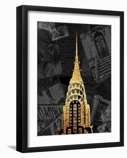 Gold NY Mate-Jace Grey-Framed Art Print