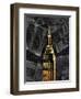 Gold NY-Jace Grey-Framed Art Print