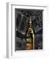 Gold NY-Jace Grey-Framed Art Print