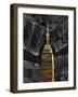 Gold NY-Jace Grey-Framed Art Print