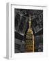 Gold NY-Jace Grey-Framed Art Print