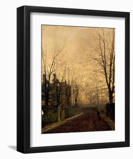 Gold of Autumn-John Atkinson Grimshaw-Framed Giclee Print