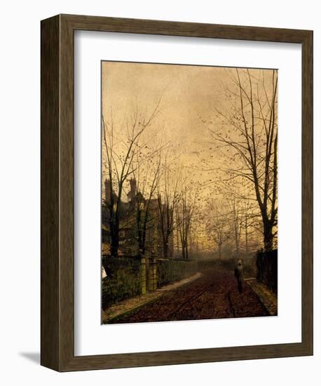 Gold of Autumn-John Atkinson Grimshaw-Framed Giclee Print