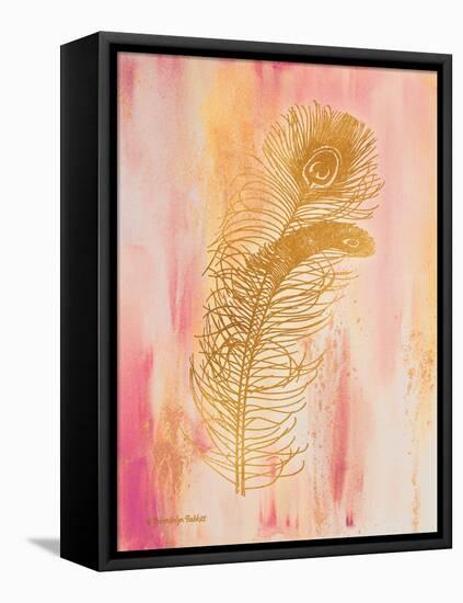 Gold on Pink I-Gwendolyn Babbitt-Framed Stretched Canvas