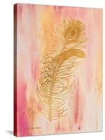 Gold on Pink I-Gwendolyn Babbitt-Stretched Canvas