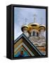 Gold Onion Dome of Alexander Nevsky Cathedral, Russian Orthodox Church, Yalta, Ukraine-Cindy Miller Hopkins-Framed Stretched Canvas
