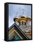 Gold Onion Dome of Alexander Nevsky Cathedral, Russian Orthodox Church, Yalta, Ukraine-Cindy Miller Hopkins-Framed Stretched Canvas