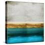 Gold onTurquoise-Taylor Hamilton-Stretched Canvas