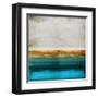 Gold onTurquoise-Taylor Hamilton-Framed Art Print