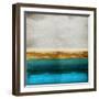 Gold onTurquoise-Taylor Hamilton-Framed Art Print