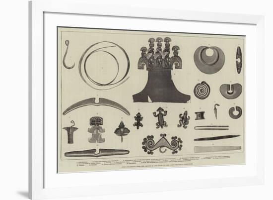 Gold Ornaments from the Graves of the Incas of Peru, Lady Brassey's Collection-null-Framed Giclee Print