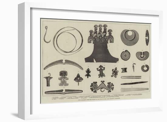 Gold Ornaments from the Graves of the Incas of Peru, Lady Brassey's Collection-null-Framed Giclee Print