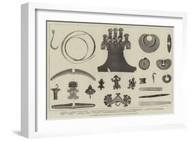 Gold Ornaments from the Graves of the Incas of Peru, Lady Brassey's Collection-null-Framed Giclee Print