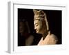 Gold Painted Bodhisattva in Contemplation, China-Keren Su-Framed Premium Photographic Print