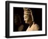 Gold Painted Bodhisattva in Contemplation, China-Keren Su-Framed Photographic Print