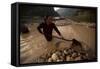 Gold Panning, Nong Kiew, River Nam Ou, Laos, Indochina, Southeast Asia-Colin Brynn-Framed Stretched Canvas