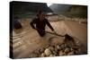 Gold Panning, Nong Kiew, River Nam Ou, Laos, Indochina, Southeast Asia-Colin Brynn-Stretched Canvas