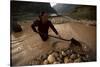 Gold Panning, Nong Kiew, River Nam Ou, Laos, Indochina, Southeast Asia-Colin Brynn-Stretched Canvas