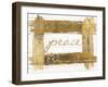 Gold Peace-Patricia Pinto-Framed Art Print