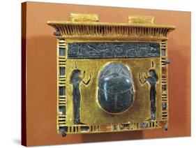 Gold Pectoral with Scarab of Ramses II-null-Stretched Canvas