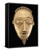 Gold Pendant Head, Popular Hair Adornments Among the Baule People; National Museum of African Art-null-Framed Stretched Canvas