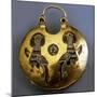 Gold Pendant (Kol) with the Sirin Birds, 11th-12th Century-null-Mounted Photographic Print