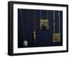 Gold Pendant of Isis and Pectoral Decorated with Scarab-null-Framed Giclee Print