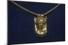 Gold Pendant of Satyr's Head from Caere, Etruscan Jewellery, c500 BC-Unknown-Mounted Giclee Print