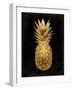 Gold Pineapple on Black II-Kate Bennett-Framed Giclee Print