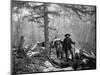 Gold Prospector Traveling For Supplies, Undated-Asahel Curtis-Mounted Giclee Print