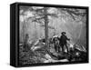 Gold Prospector Traveling For Supplies, Undated-Asahel Curtis-Framed Stretched Canvas