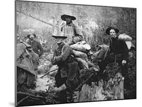 Gold Prospectors on the Move to Yukon Territory, Canada, During the Klondike Gold Rush-null-Mounted Giclee Print