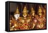 Gold Puppets, Chiang Mai Province, Thailand-Dallas and John Heaton-Framed Stretched Canvas