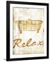 Gold Relax-Jace Grey-Framed Art Print