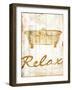 Gold Relax-Jace Grey-Framed Art Print