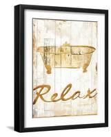 Gold Relax-Jace Grey-Framed Art Print