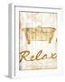 Gold Relax-Jace Grey-Framed Art Print