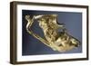 Gold Rhyton in Shape of Stag's Head with Mythological Scenes and Handle in Shape of Lion-null-Framed Giclee Print