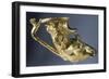 Gold Rhyton in Shape of Stag's Head with Mythological Scenes and Handle in Shape of Lion-null-Framed Giclee Print