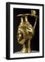 Gold Rhyton-Pitcher in Shape of Female Head Whose Hair Is Covered by Veil of Stars-null-Framed Giclee Print