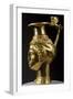 Gold Rhyton-Pitcher in Shape of Female Head Whose Hair Is Covered by Veil of Stars-null-Framed Giclee Print