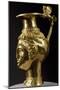 Gold Rhyton-Pitcher in Shape of Female Head Whose Hair Is Covered by Veil of Stars-null-Mounted Giclee Print