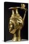 Gold Rhyton-Pitcher in Shape of Female Head Whose Hair Is Covered by Veil of Stars-null-Stretched Canvas