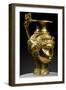 Gold Rhyton-Pitcher in Shape of Female Head Whose Hair Is Covered by Veil of Stars-null-Framed Giclee Print