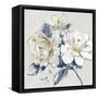 Gold Rosa I-Asia Jensen-Framed Stretched Canvas