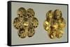 Gold Rosette Ornaments from Milos-null-Framed Stretched Canvas